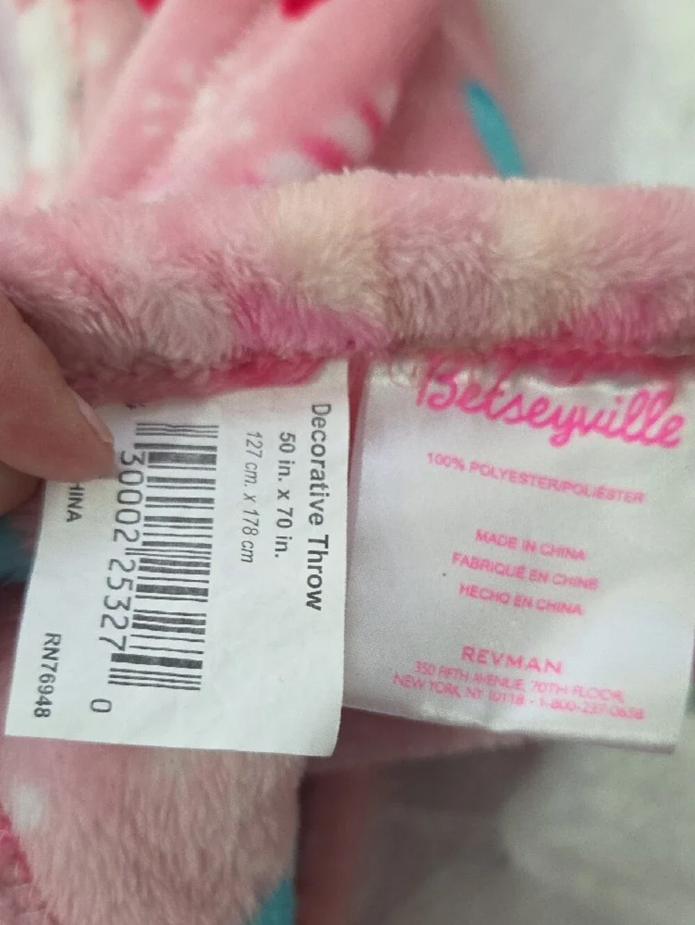 Betsey Johnson plush decorative